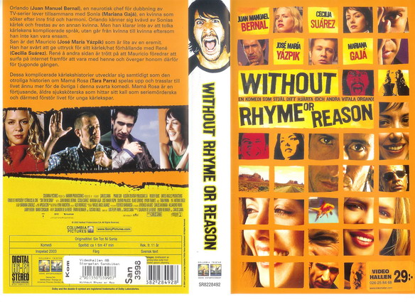 WITHOUT RHYME OR REASON (VHS)